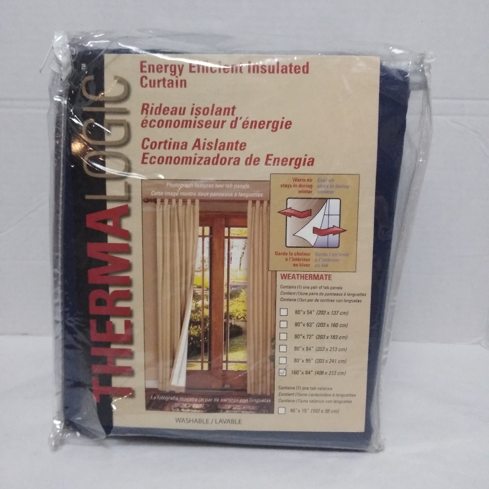 Thermalogic Energy Efficient Navy Blue Curtains